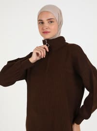 Brown - Modest Dress