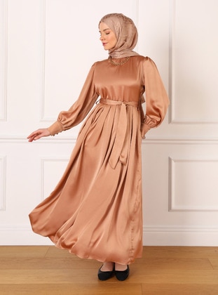 Copper color - Modest Dress - Refka