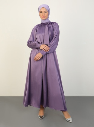 Purple - Modest Dress - Refka