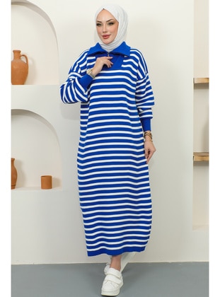 Saxe Blue - Knit Dresses - Benguen