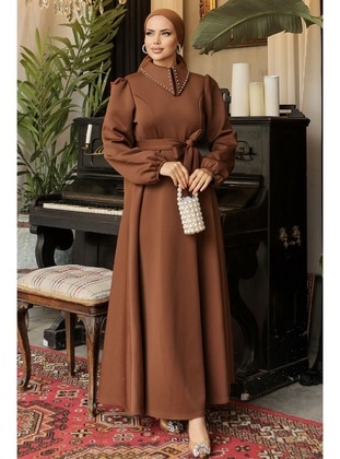 Tan - Modest Dress - InStyle