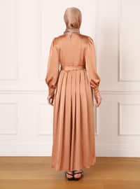Copper color - Modest Dress