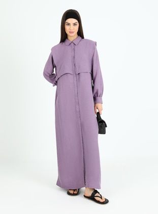 Purple - Modest Dress - Benin
