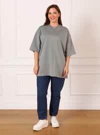 Grey - Plus Size T-Shirts