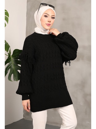 Black - Knit Tunics - İmaj Butik