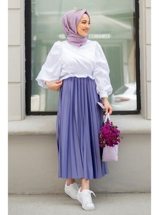 Purple - Skirt - GİZCE