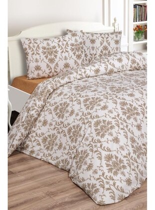 Beige - Double Duvet Covers - Dowry World