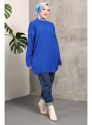 Saxe Blue - Knit Tunics - İmaj Butik