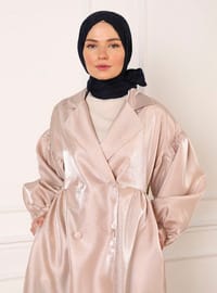 Ballonärmel Abaya Ferace Beige Refka