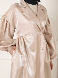 Ballonärmel Abaya Ferace Beige Refka