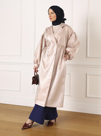Ballonärmel Abaya Ferace Beige Refka