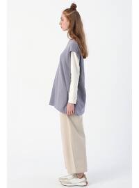 Lilac - Unlined - Knit Sweater