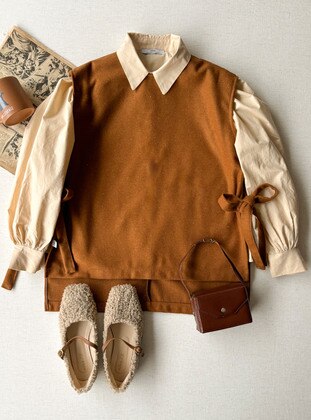 Cinnamon - Knit Sweater - Ceylan Otantik