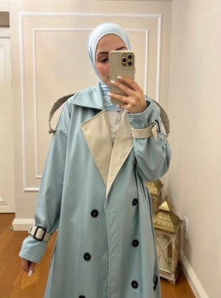 Baby Blue - Trench Coat - Esre Store