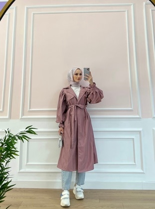 Pink - Trench Coat - Esre Store