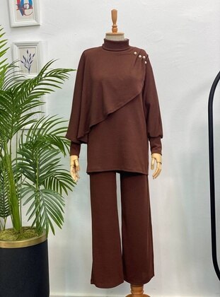 Brown - Knit Suits - Esre Store