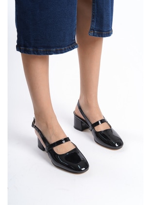 Black Patent Leather - Heels - En7
