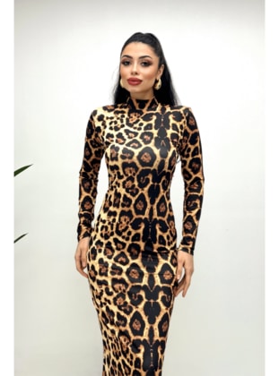 Leopard Print - Evening Dresses - Giyim Masalı