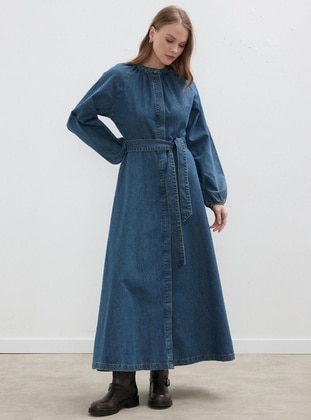 Dark Blue - Modest Dress - MANUKA