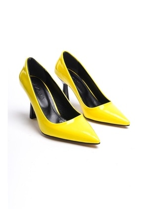 Yellow - Heels - DİVOLYA