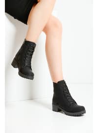 Black Glitter - Boots