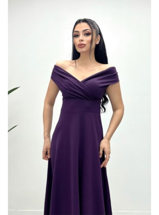 Giyim Masalı Purple Evening Dresses