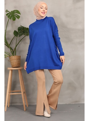 Saxe Blue - Knit Tunics - İmaj Butik