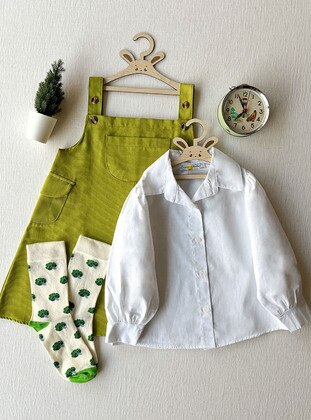 Olive Green - Girls` Suit - Ceo Kidss