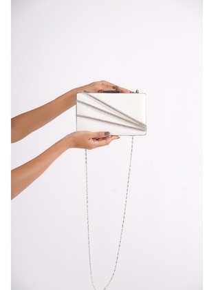 White - Clutch Bags / Handbags - Moda Değirmeni