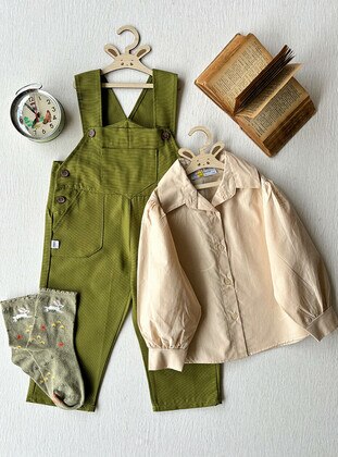 Olive Green - Girls` Suit - Ceo Kidss