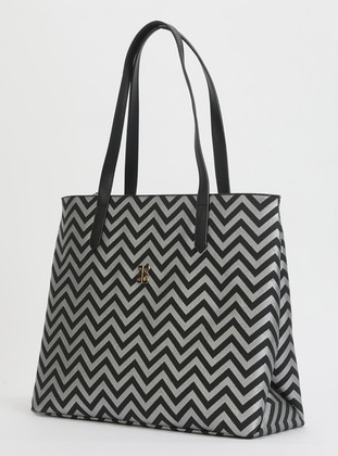 اللون الفضي - أسود - الكتف‎ حقائب - Pierre Cardin