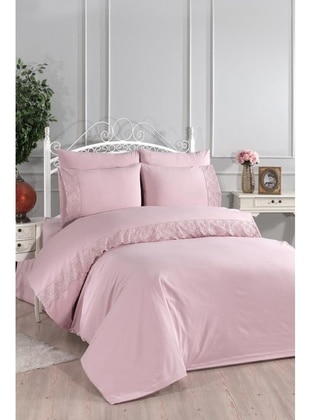 Powder Pink - Double Duvet Covers - Dowry World