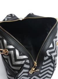 Silver color - black - Shoulder Bags