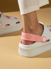 Powder Pink - White - Sandal