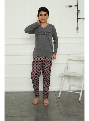 Anthracite - Girls` Pyjamas - Akbeniz