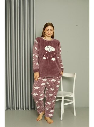 Lilac - Plus Size Pyjamas - Akbeniz