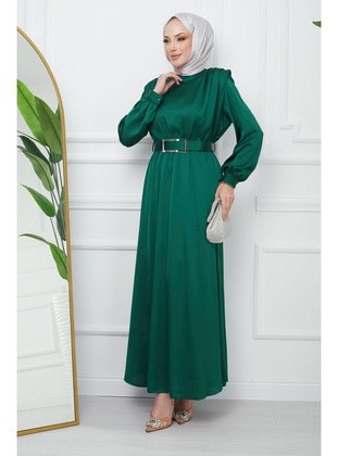 Emerald - Unlined - Modest Evening Dress - İmaj Butik