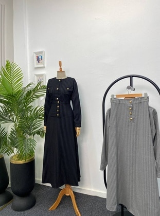 Grey - Knit Suits - Esre Store