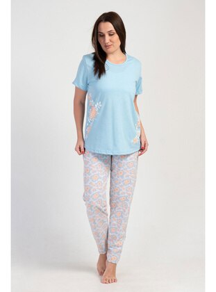 Blue - Plus Size Pyjamas - Vienetta