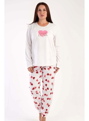 White - Plus Size Pyjamas - Vienetta