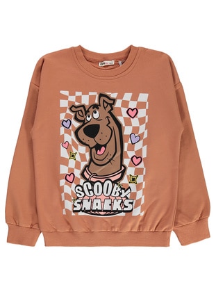 Brick Red - Girls` Sweatshirt - Scooby Doo