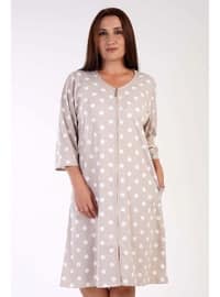 Beige - Plus Size Pyjamas