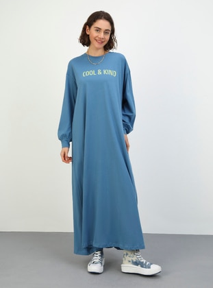 Light Blue - Modest Dress - Benin