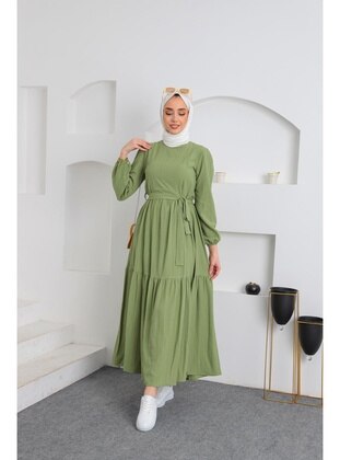 Mint Green - Modest Dress - Ensa Tesettür