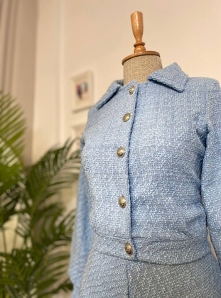 Light Blue - Knit Suits - Esre Store