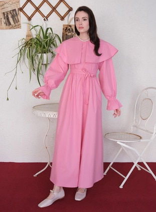 Pink - Modest Dress - Ceylan Otantik