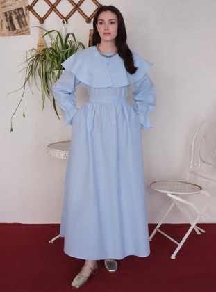 Baby Blue - Modest Dress - Ceylan Otantik