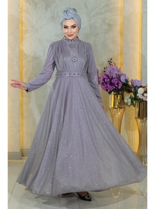 Lilac - Modest Evening Dress - MISSVALLE
