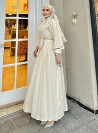 Cream - Modest Dress