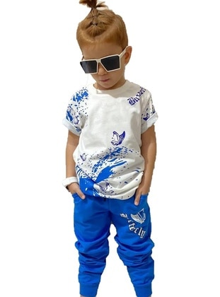 أزرق - ملابس رياضية سفلية للأولاد - Riccotarz